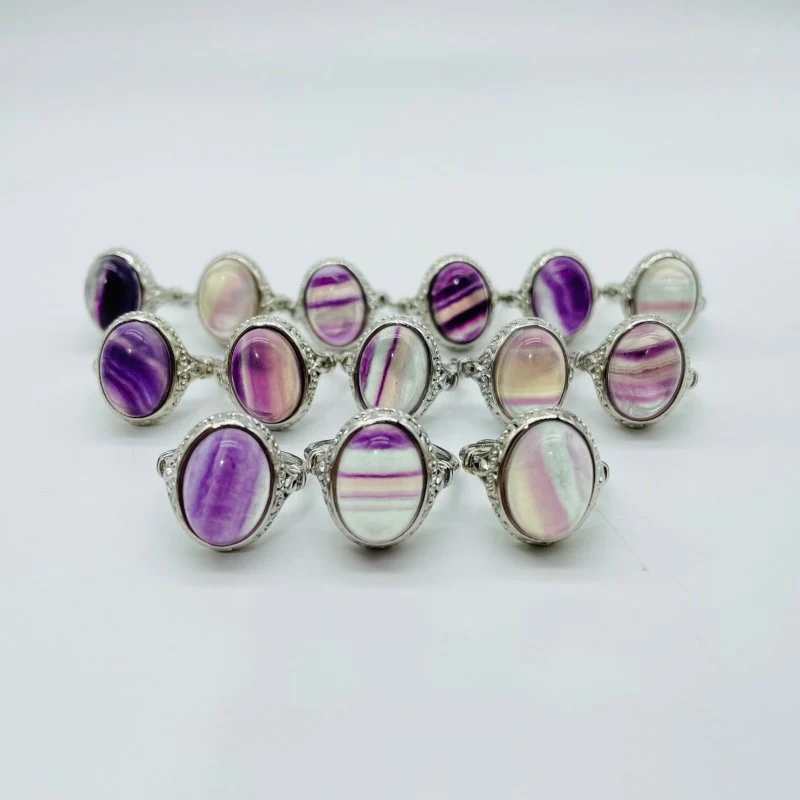 Rainbow Fluorite Ring Wholesale - Image 6