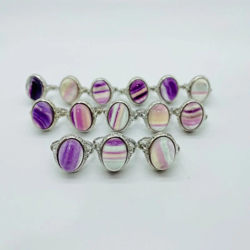 Rainbow Fluorite Ring Wholesale - Image 7