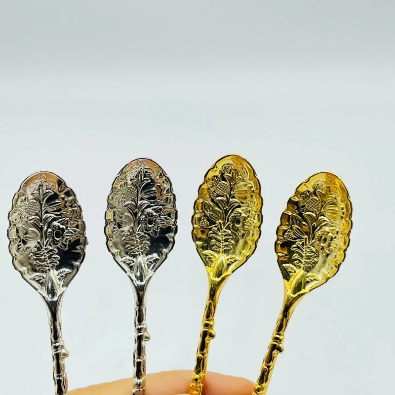 Rainbow Fluorite Skull Coffee Spoon Carving Wholesale - Image 5