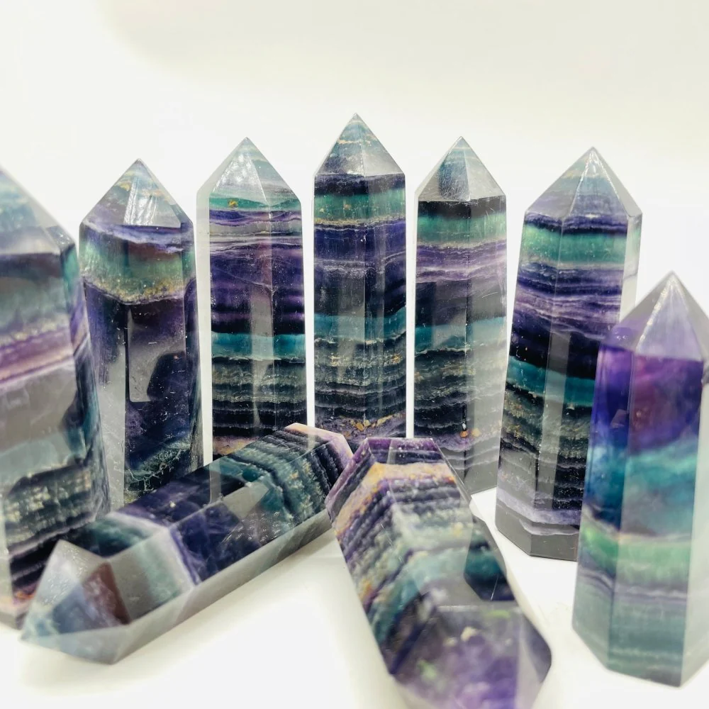 Rainbow Fluorite Tower Points Wholesale - Image 2