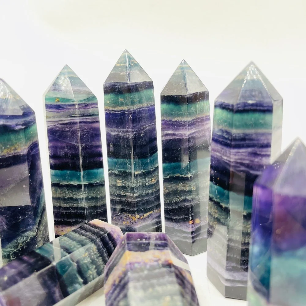 Rainbow Fluorite Tower Points Wholesale - Image 3