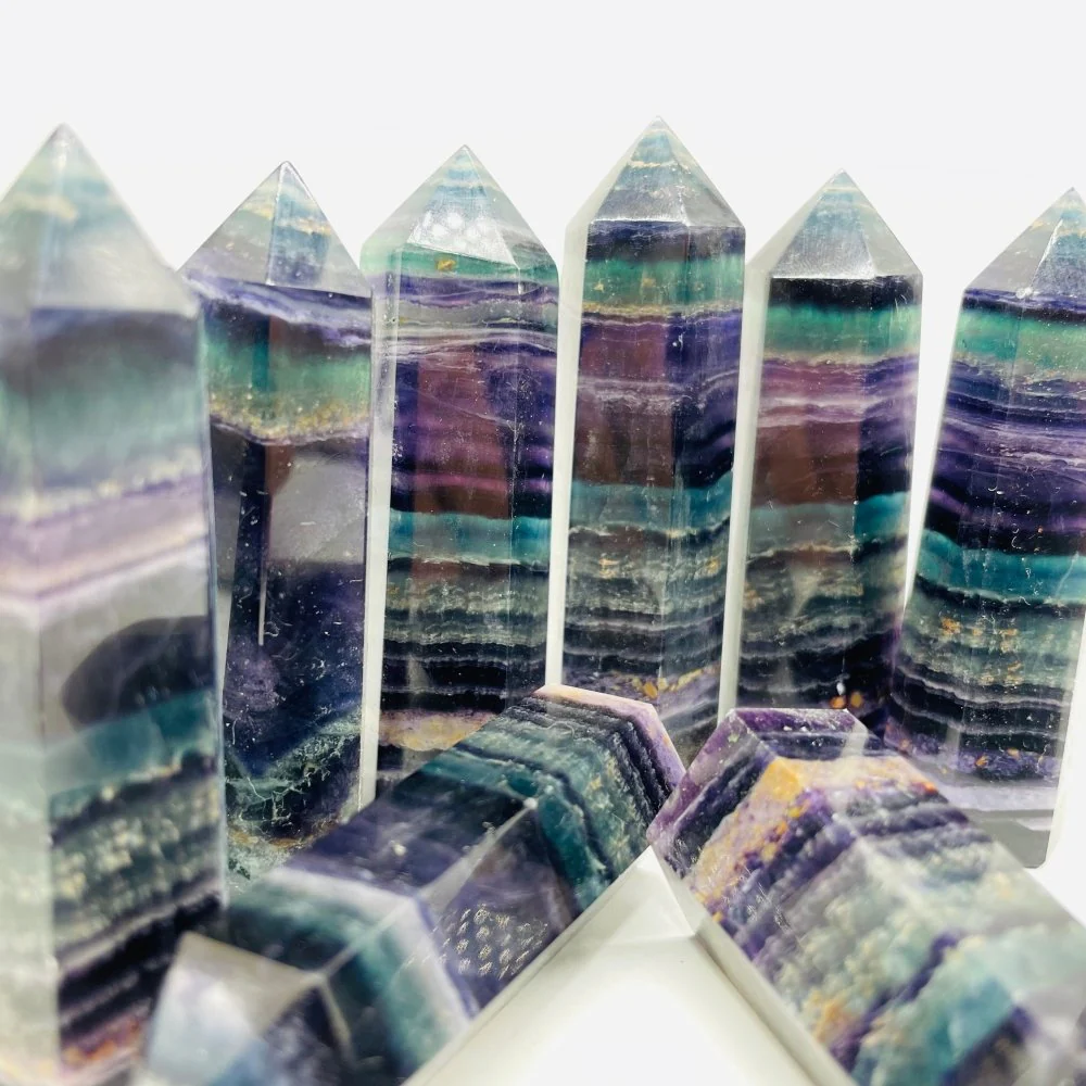 Rainbow Fluorite Tower Points Wholesale - Image 4