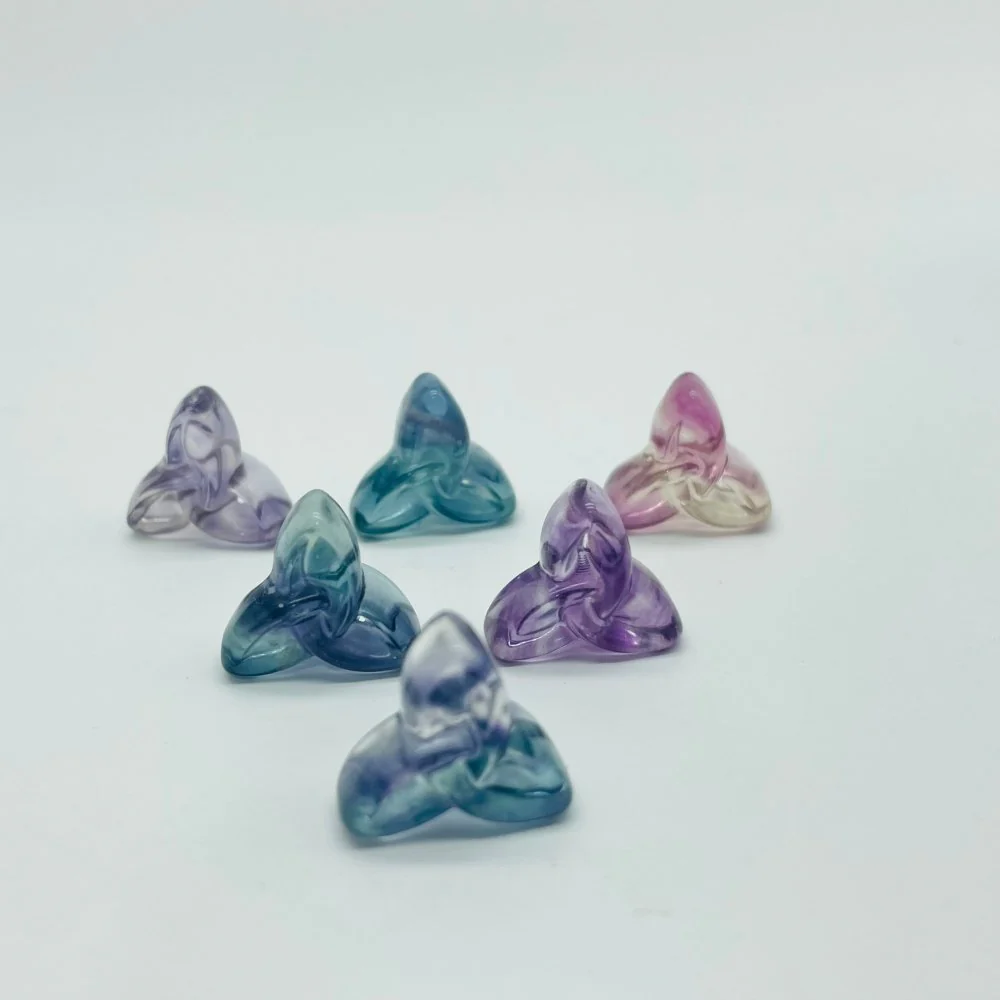 Mini Rainbow Fluorite Triangle Circle Wholesale - Image 2