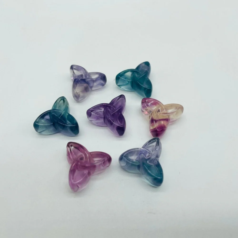 Mini Rainbow Fluorite Triangle Circle Wholesale - Image 4