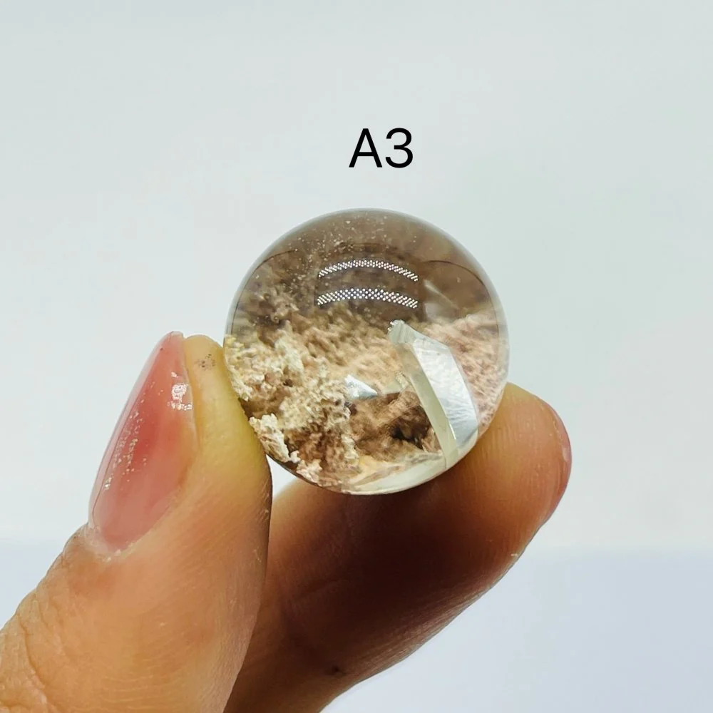 Rare Hexagonal Quartz In Garden Quartz Spheres - Image 5
