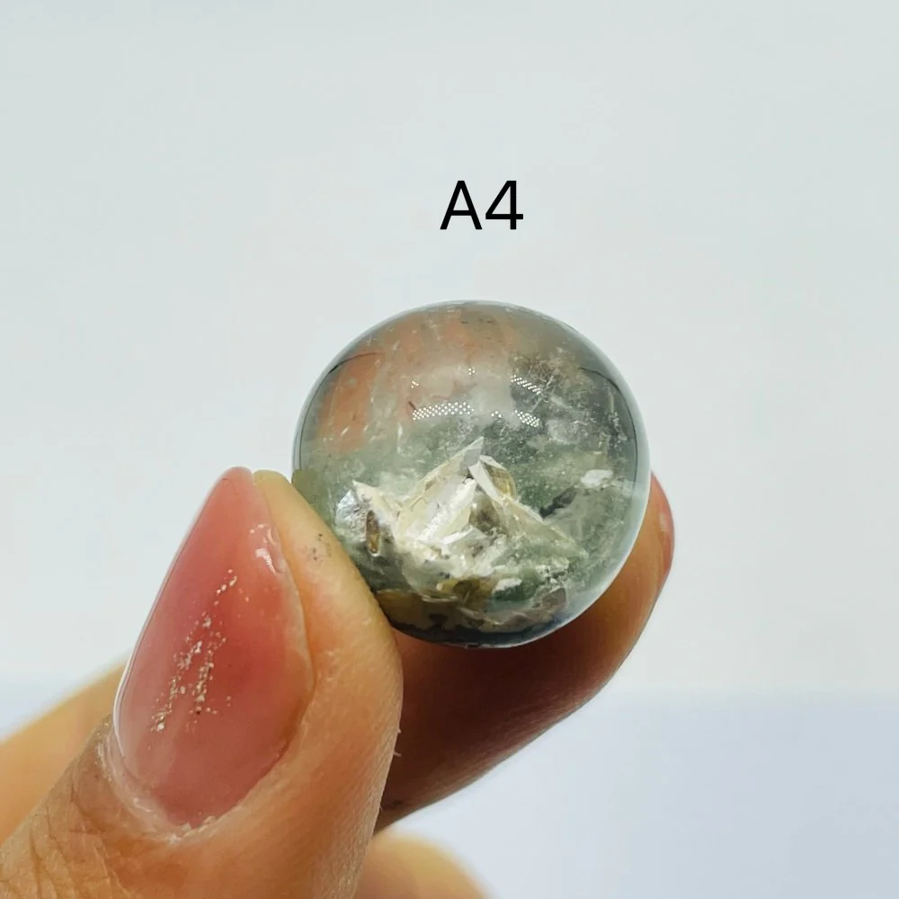 Rare Hexagonal Quartz In Garden Quartz Spheres - Image 6