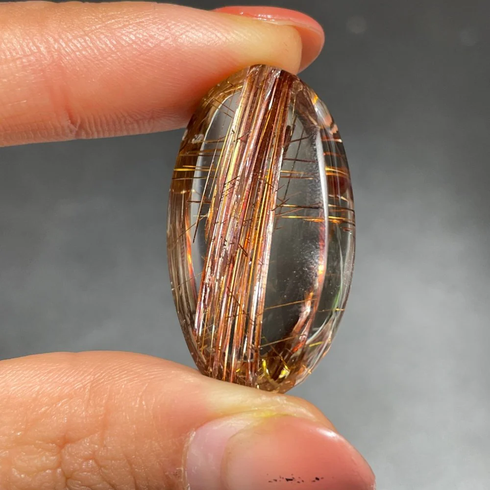 Rare Red Copper Rutile Quartz Super Clear For Collection - Image 3