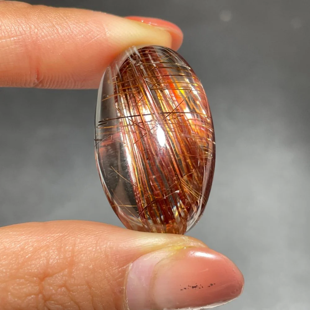 Rare Red Copper Rutile Quartz Super Clear For Collection - Image 4