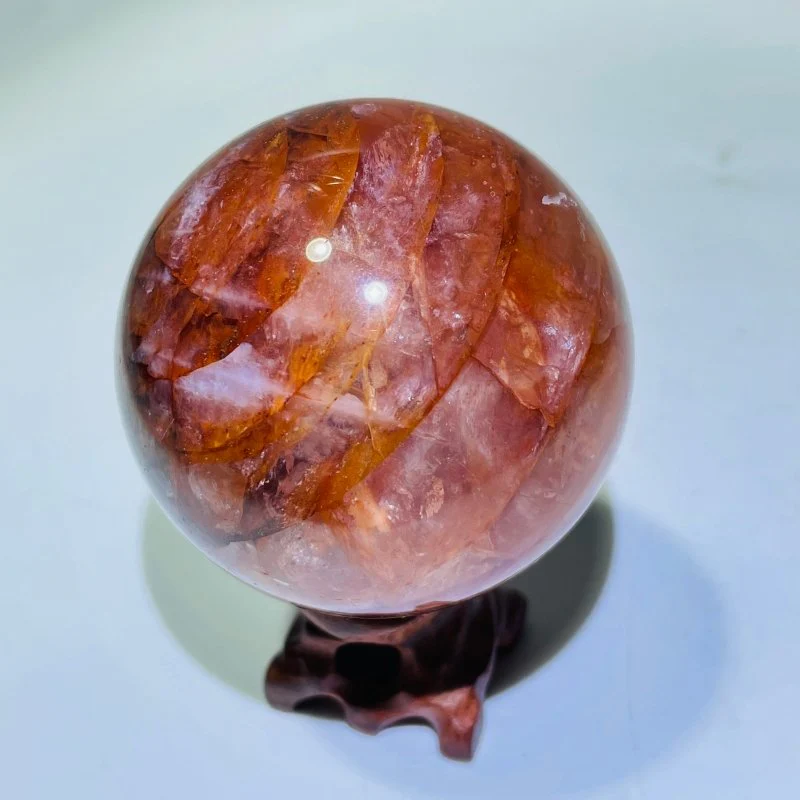 Six Star Line Fire Quartz Sphere - Image 2