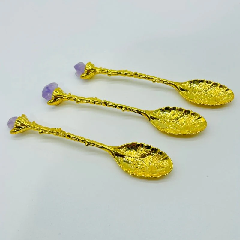 Raw Amethyst Cluster Coffee Spoon Wholesale - Image 2