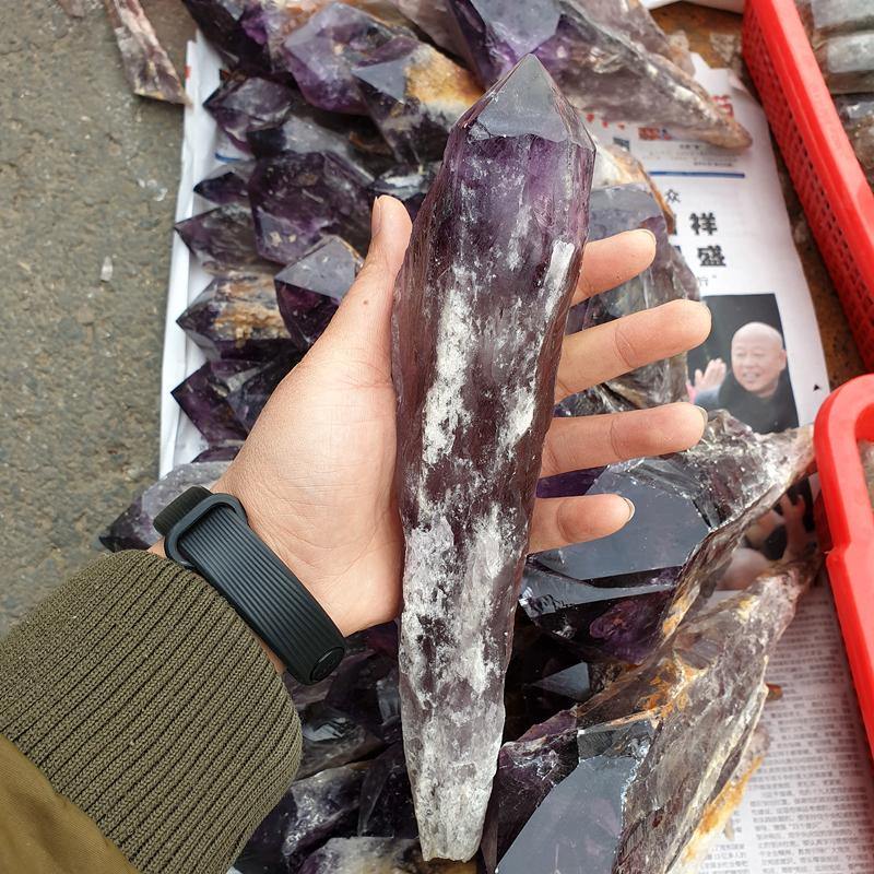 Raw Amethyst Point Wand Specimen Wholesale - Image 4