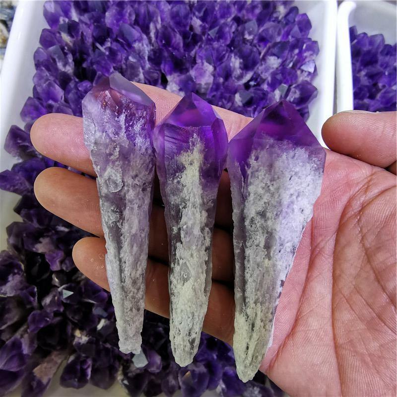 Raw Amethyst Specimen Wand Tower Points Wholesale - Image 3