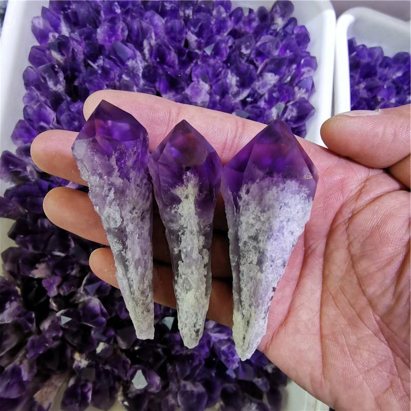Raw Amethyst Specimen Wand Tower Points Wholesale - Image 5