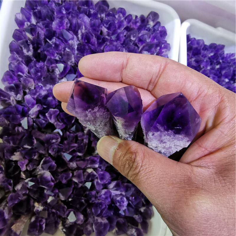 Raw Amethyst Specimen Wand Tower Points Wholesale - Image 7
