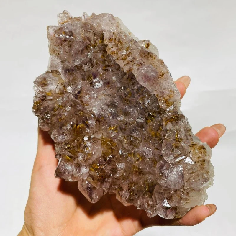 5 Pieces Raw Amethyst Super7 Cacoxenite Cluster Stone - Image 5