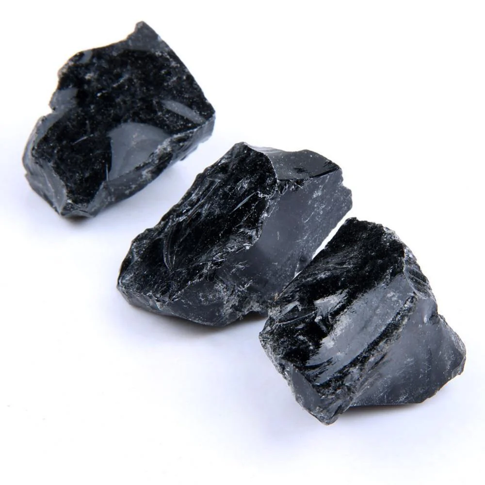 Raw Black Obsidian Quartz Stones Wholesale - Image 5