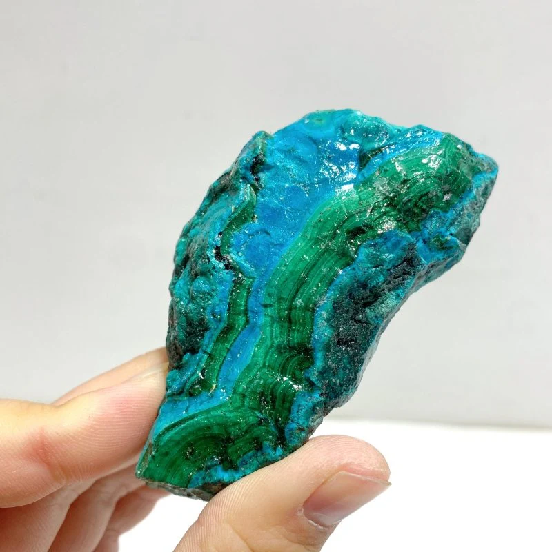 28 Pieces Beautiful Raw Chrysocolla Mixed Malachite Specimen - Image 3