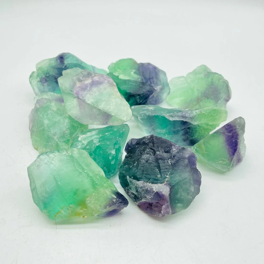 Raw Fluorite Transparent Green Purple Wholesale - Image 2