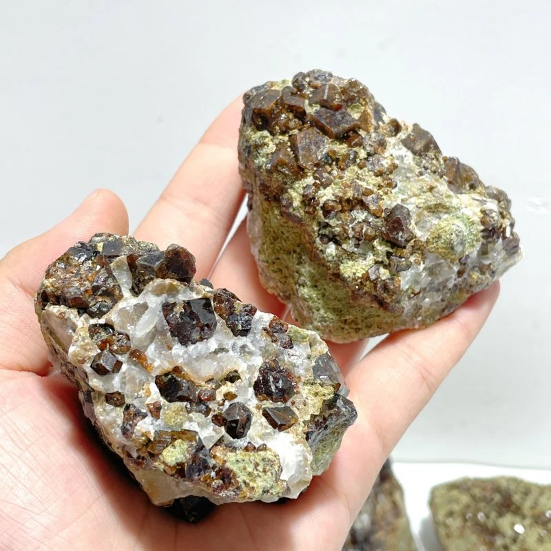 11 Pieces Raw Garnet Specimen For Collection - Image 8