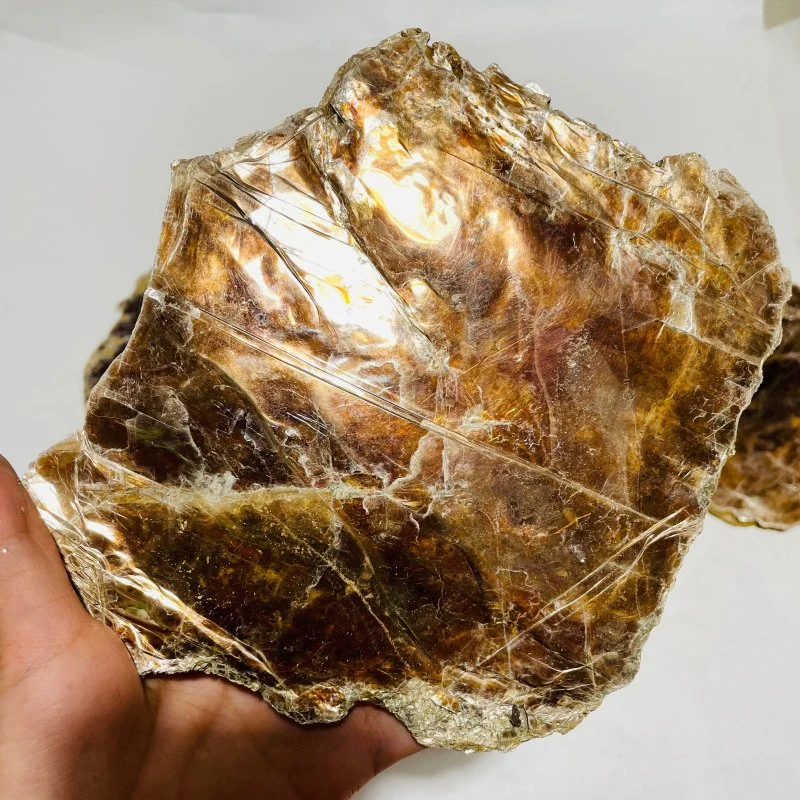 5 Pieces Raw Gold Mica Slab Stone Specimen - Image 2