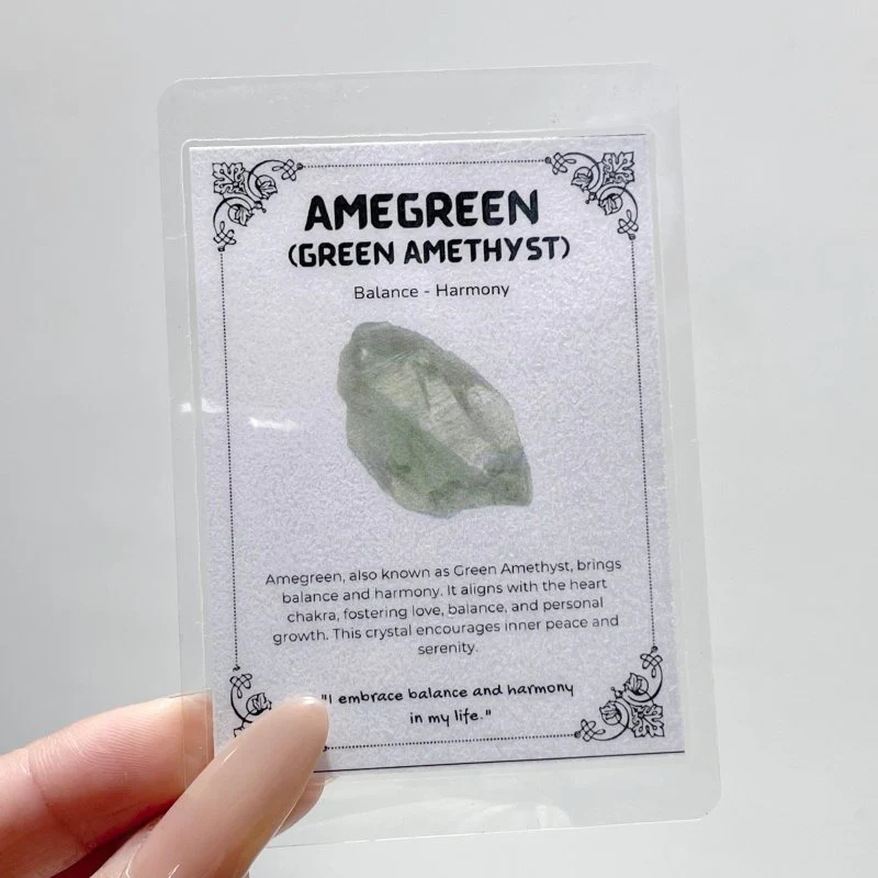 Raw Green Amethyst Gift Box Wholesale Shrink Wrap Packaging - Image 4