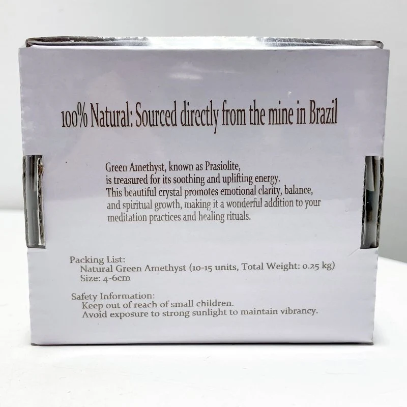 Raw Green Amethyst Gift Box Wholesale Shrink Wrap Packaging - Image 6