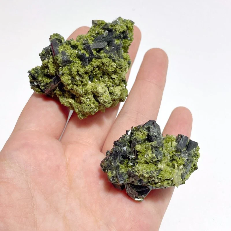 15 Pieces Raw Green Tourmaline Specimen For Collection - Image 5