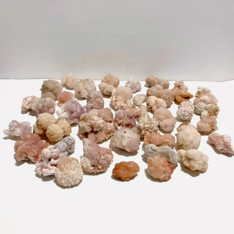 45 Pieces Raw Pink Quartz Specimen