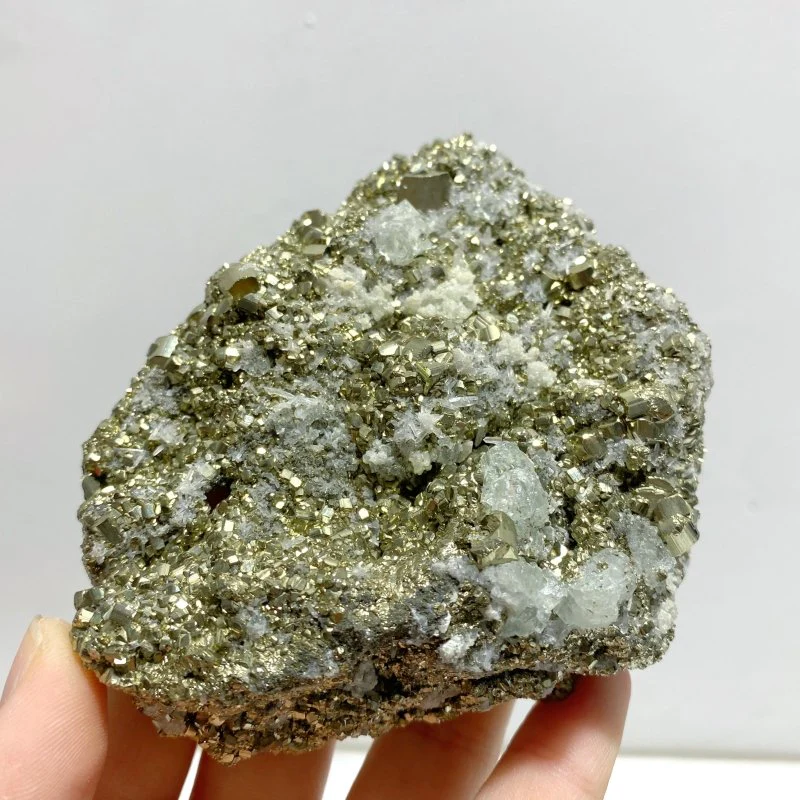 6 Pieces Raw Pyrite Mixed Calcite Specimen - Image 2