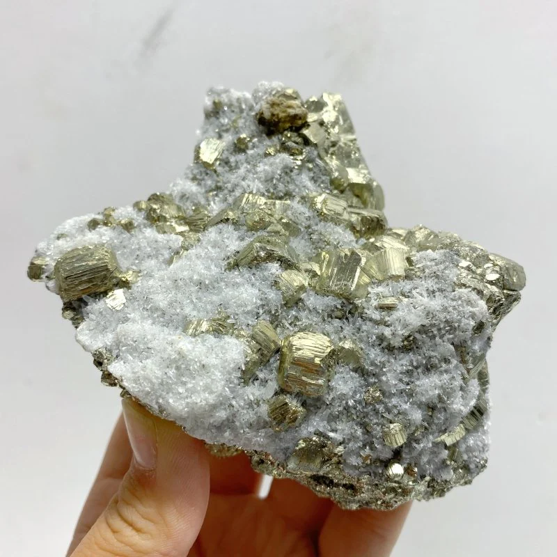 6 Pieces Raw Pyrite Mixed Calcite Specimen - Image 3
