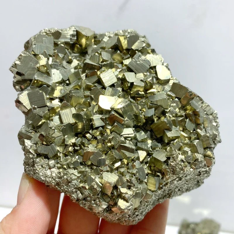 5 Pieces Raw Pyrite Mixed Calcite Specimen Mineral - Image 2