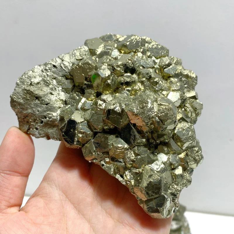 5 Pieces Raw Pyrite Mixed Calcite Specimen Mineral - Image 4