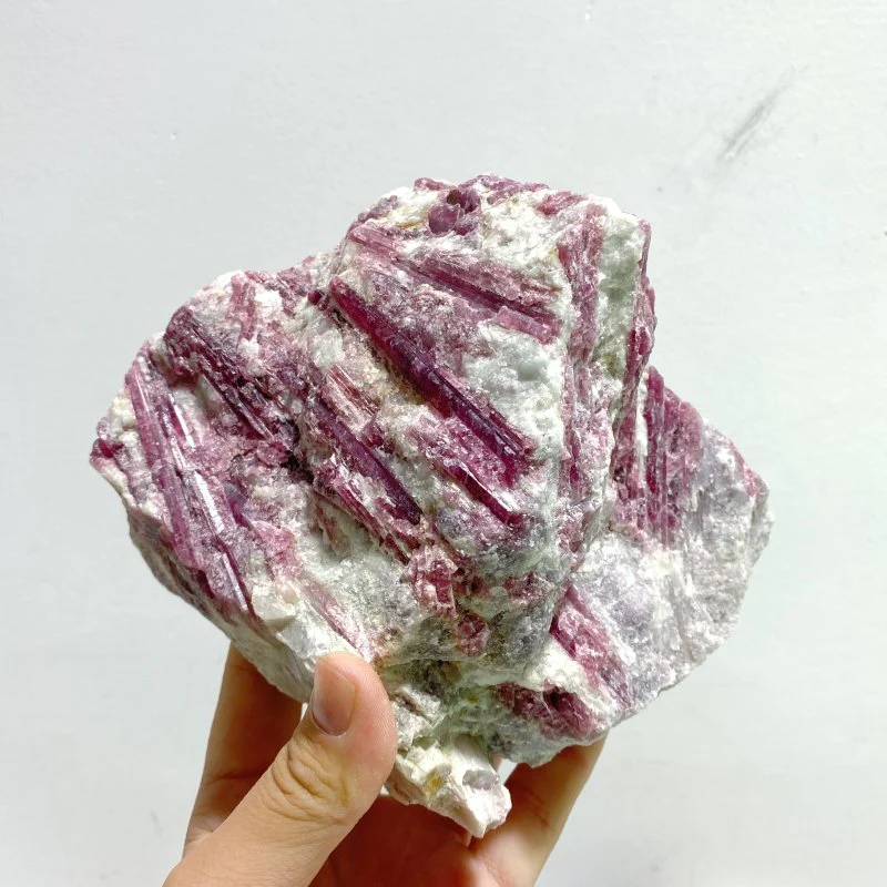 3 Pieces Large Raw Red Tourmaline Specimen - Image 3