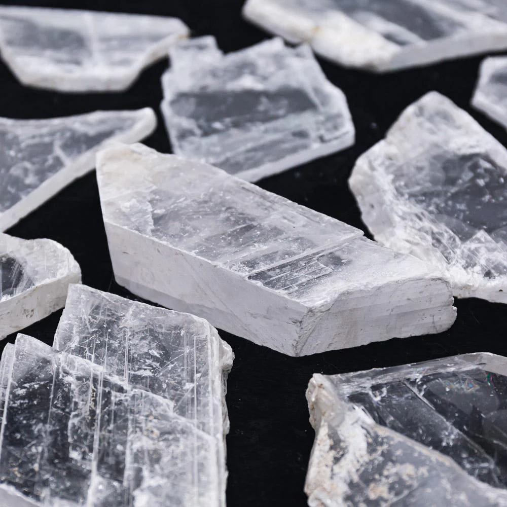 Raw Natural Selenite Rough Wholesale - Image 2