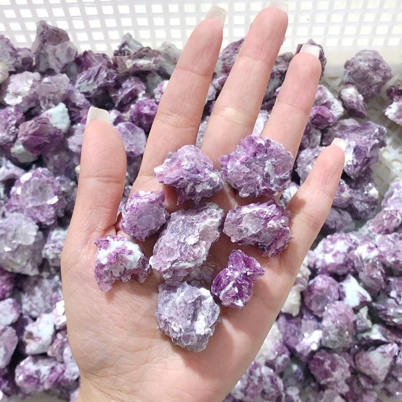 10.2lbs Raw Spark Purple Lepidolite Specimen - Image 4