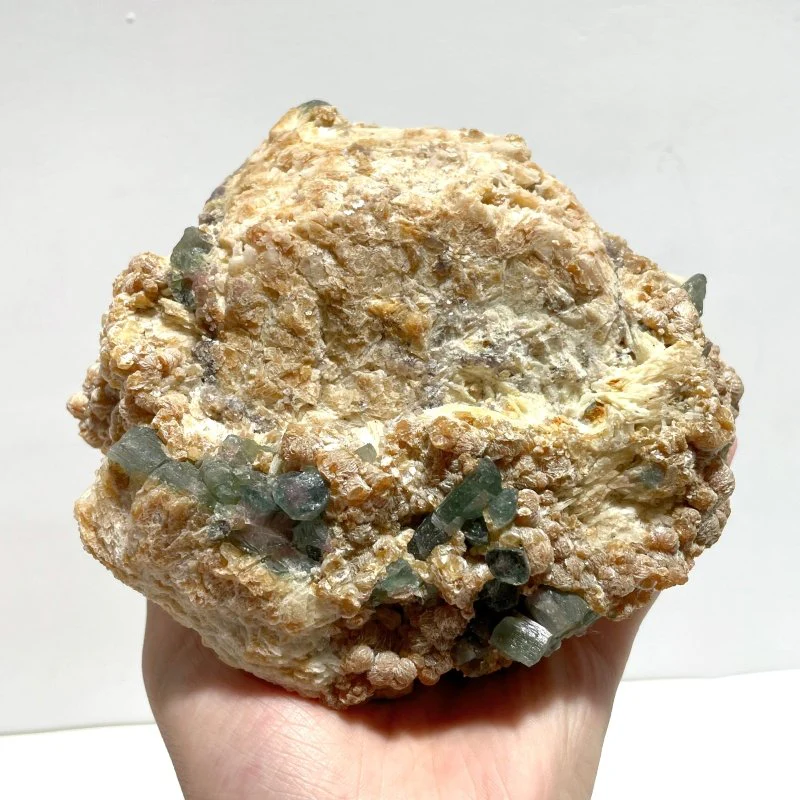 2 Pieces Raw Green Tourmaline Specimen