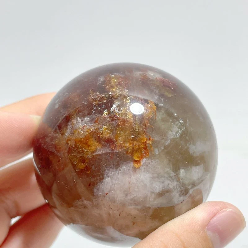 12 Pieces Fire Quartz Mixed Moonstone Spheres - Image 2