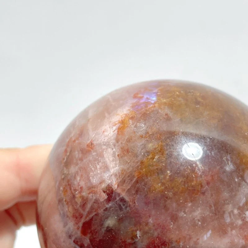 12 Pieces Fire Quartz Mixed Moonstone Spheres - Image 3