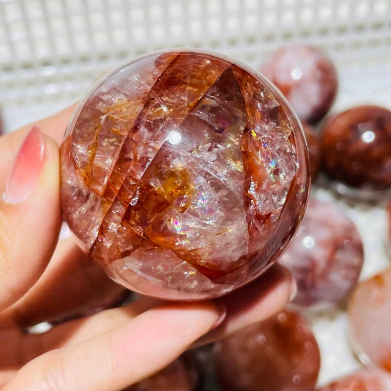 Red Fire Quartz Sphere Crystal Ball Wholesale - Image 2