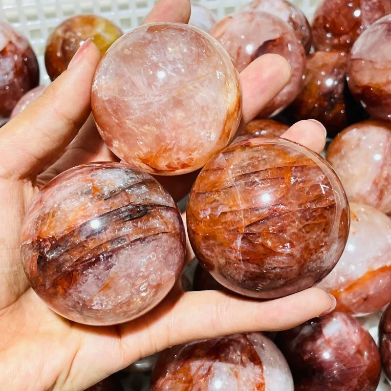 Red Fire Quartz Sphere Crystal Ball Wholesale - Image 3