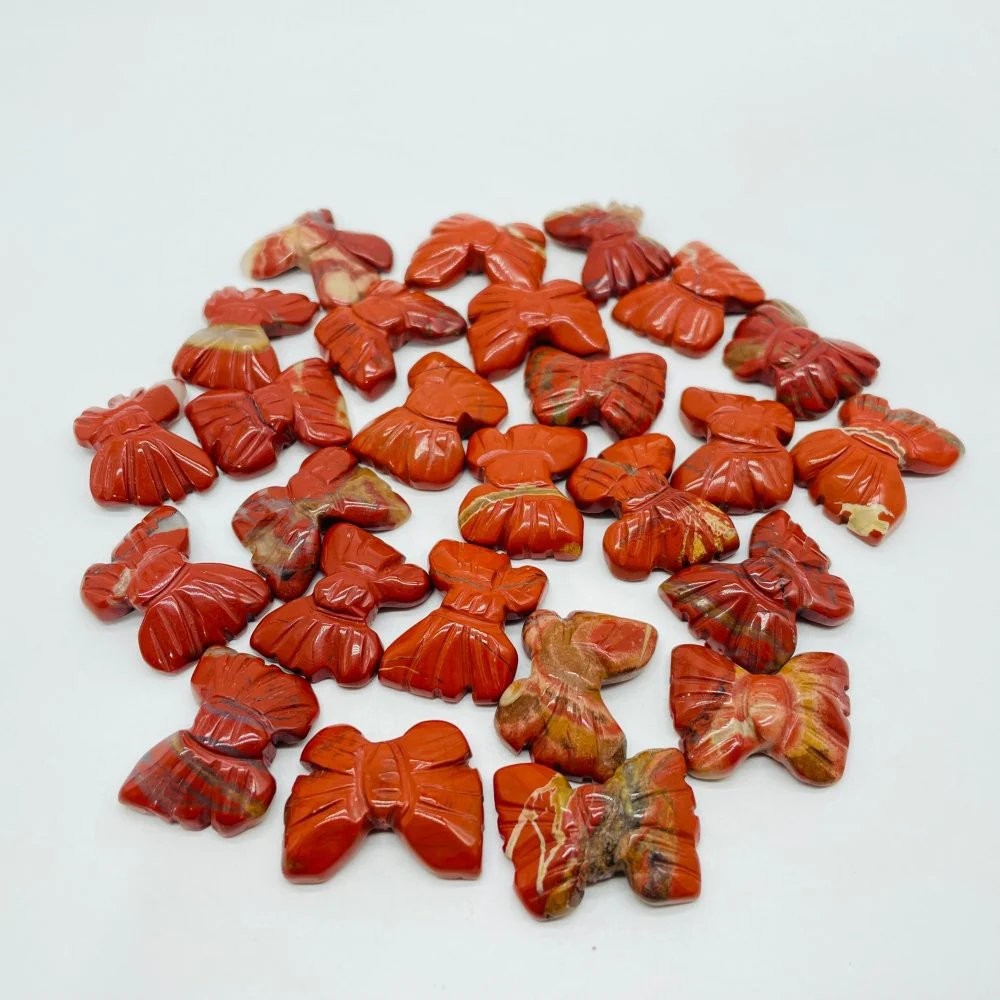 Red Jasper Butterfly Carving Wholesale