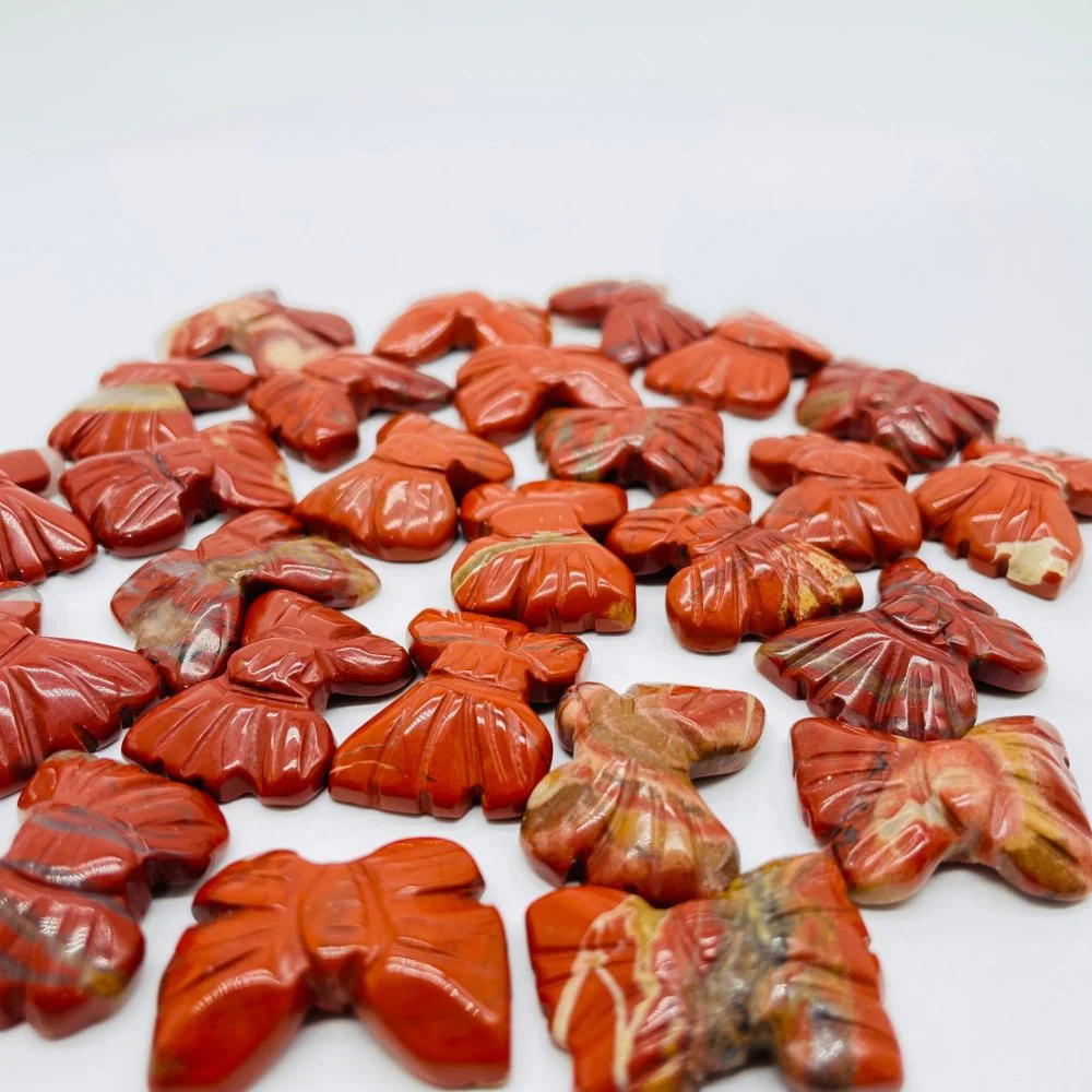Red Jasper Butterfly Carving Wholesale - Image 2