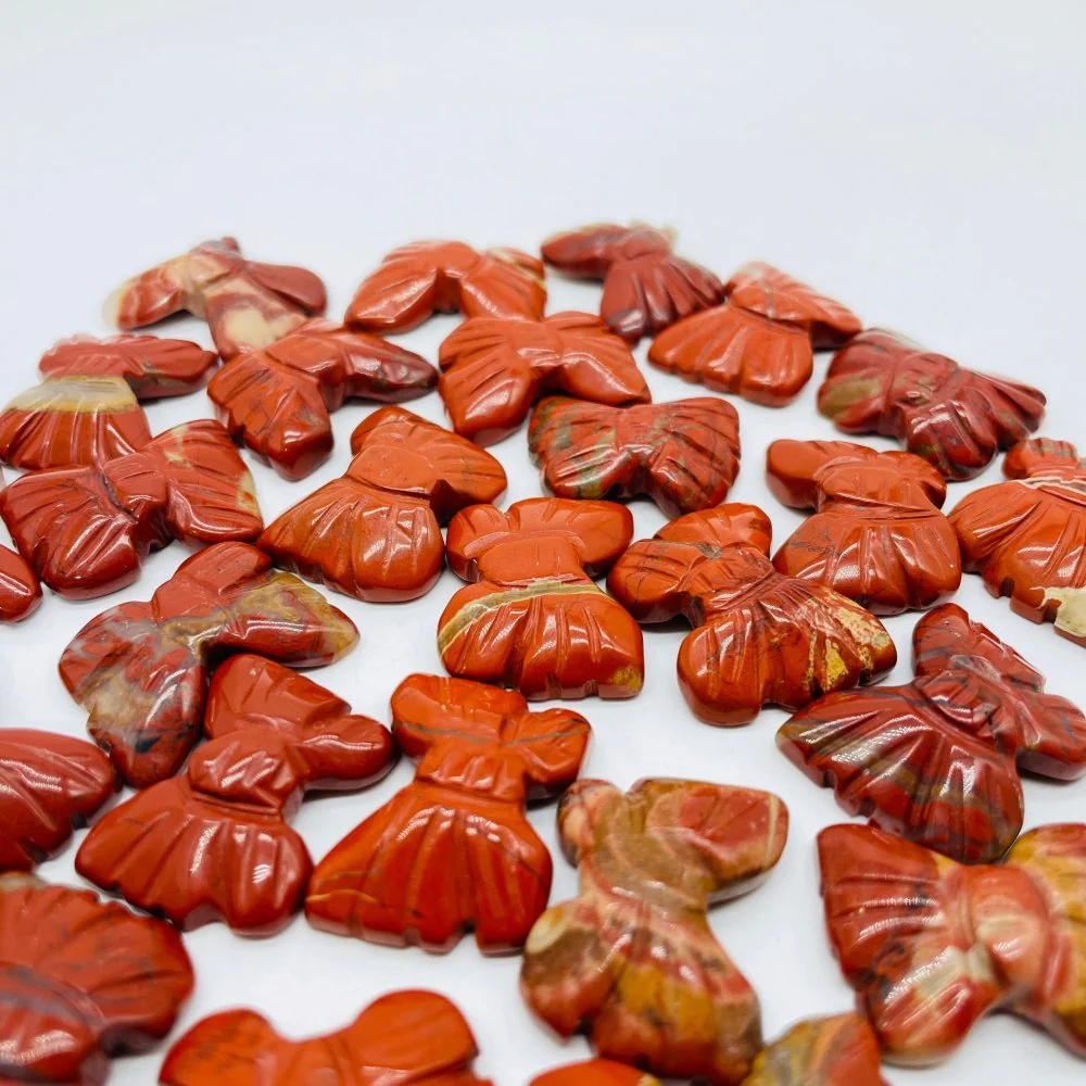 Red Jasper Butterfly Carving Wholesale - Image 3