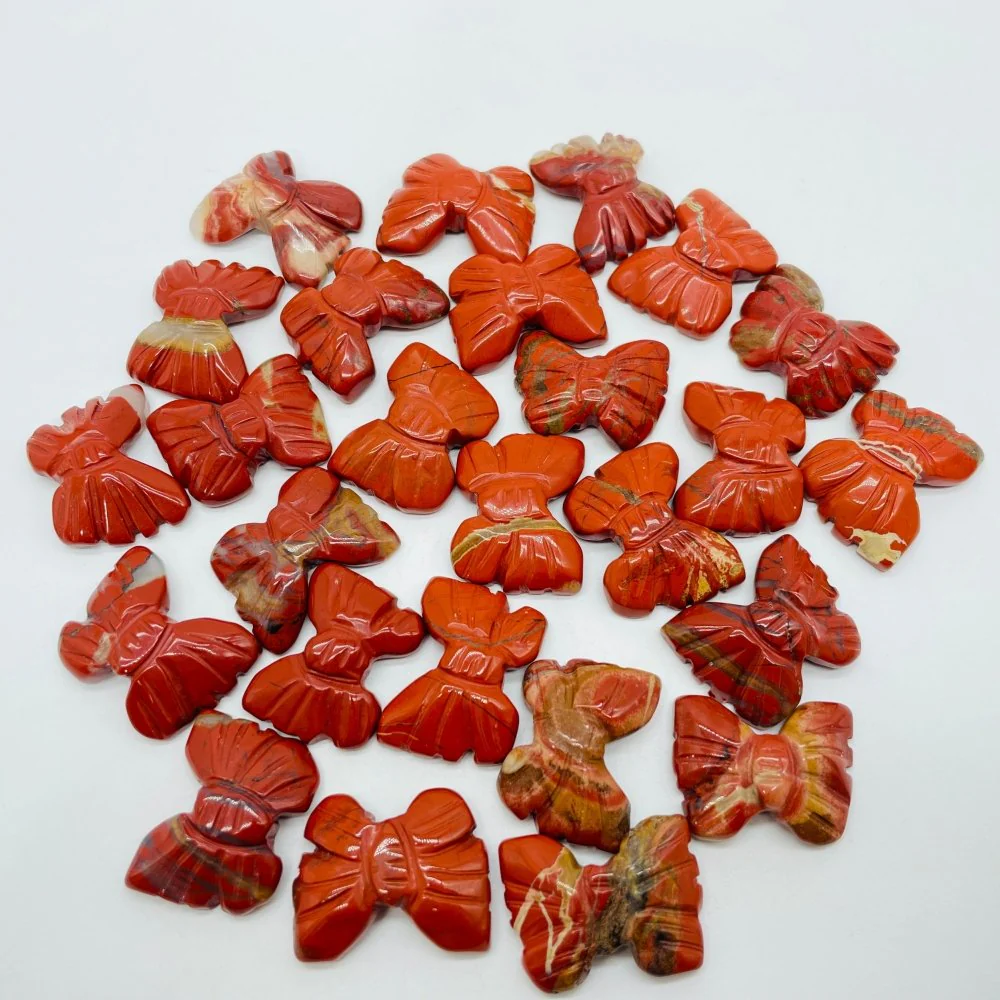 Red Jasper Butterfly Carving Wholesale - Image 4