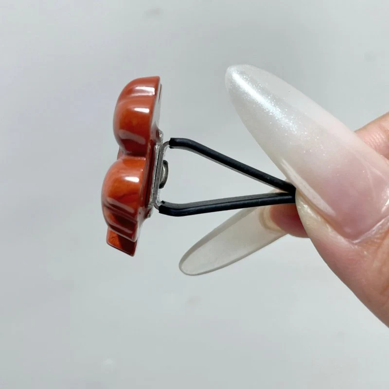 Red Jasper Four Leaf Clover Car Air Vent Clips Crystal Wholesale Car Accessories - Image 4