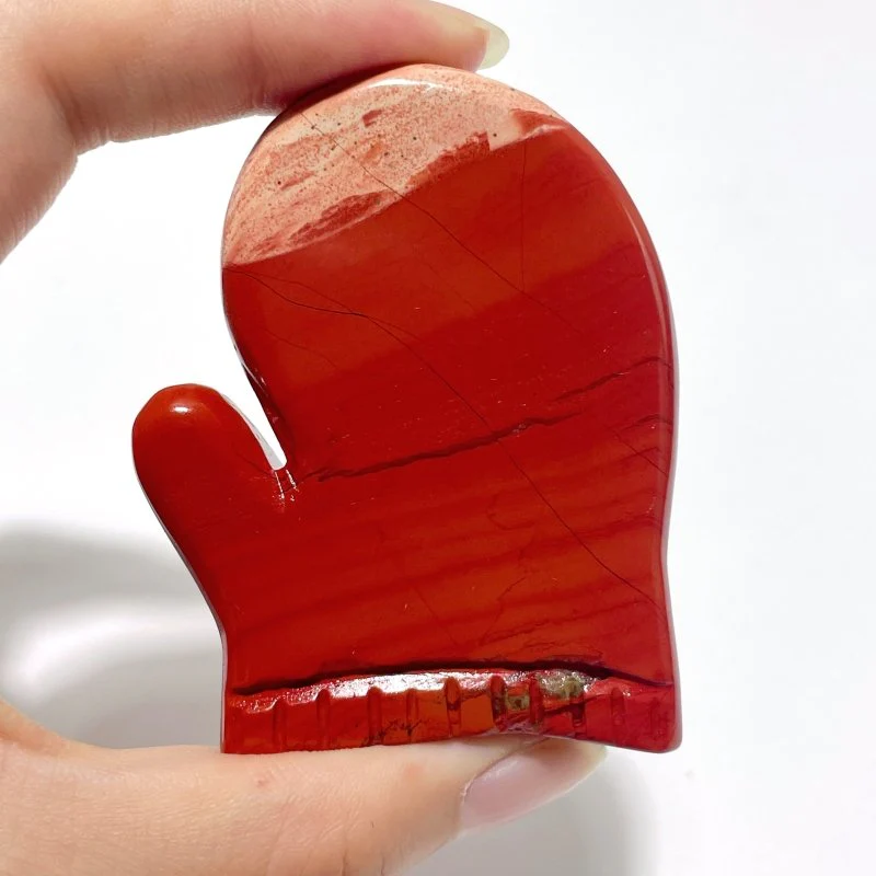 Red Jasper Gloves And Hat Christmas Carving Wholesale - Image 4