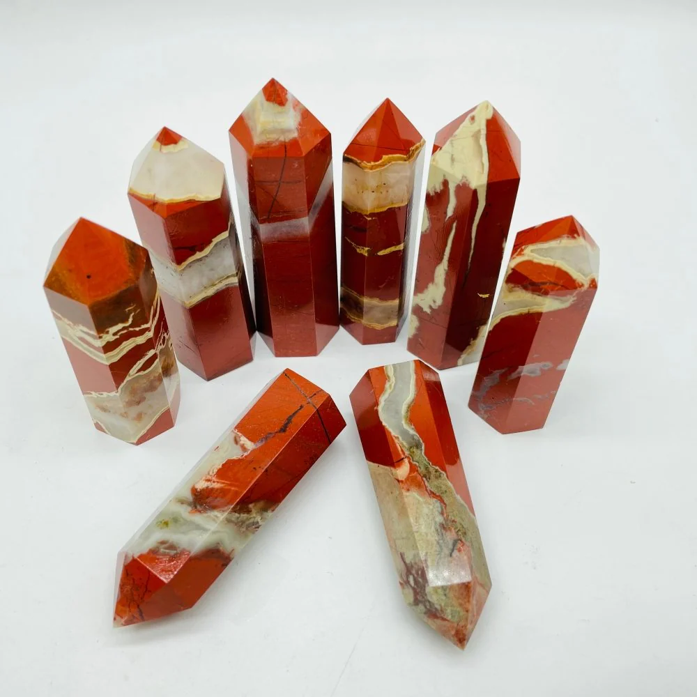 Red Jasper Mixed Agate Tower Points Wholesale - Image 2