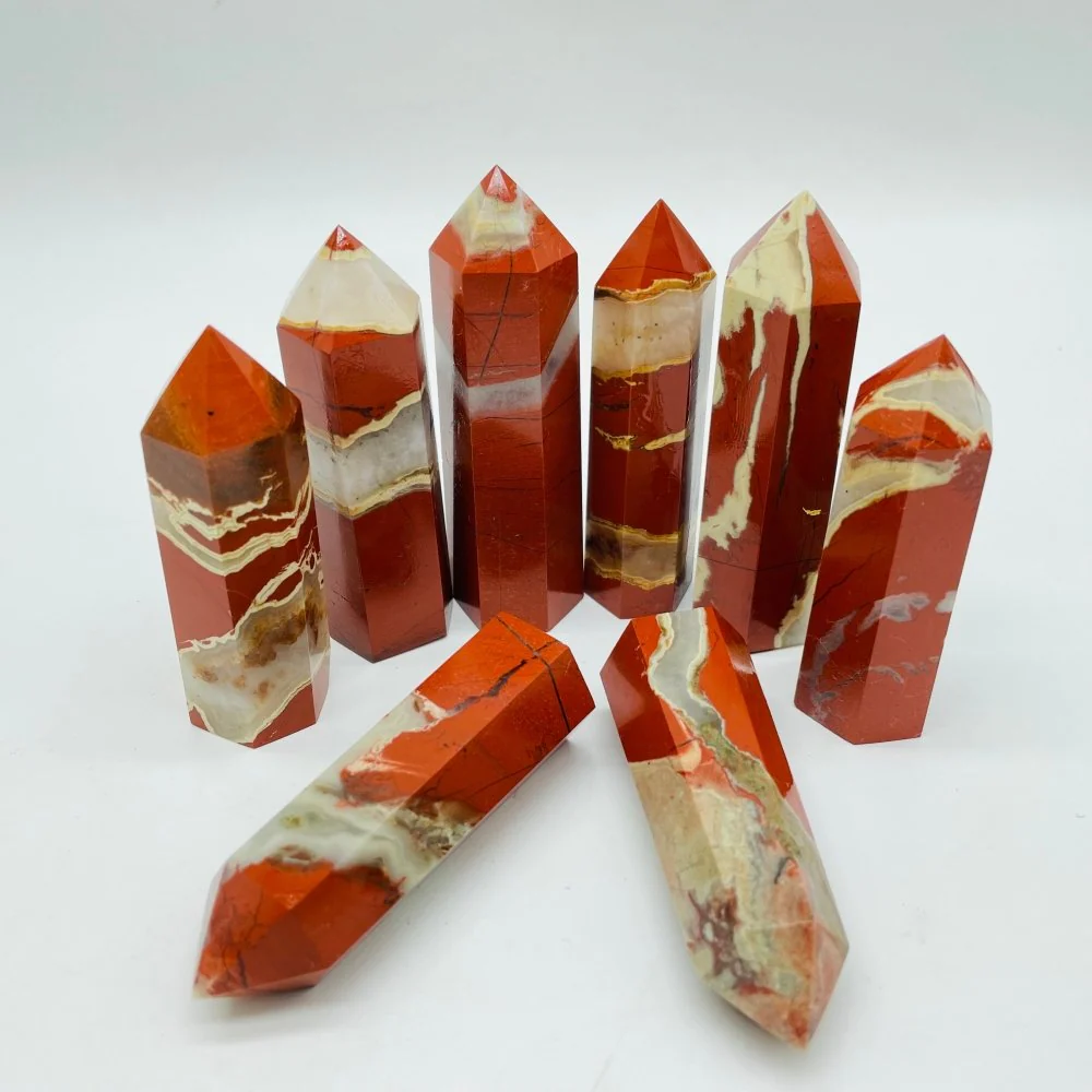 Red Jasper Mixed Agate Tower Points Wholesale - Image 3