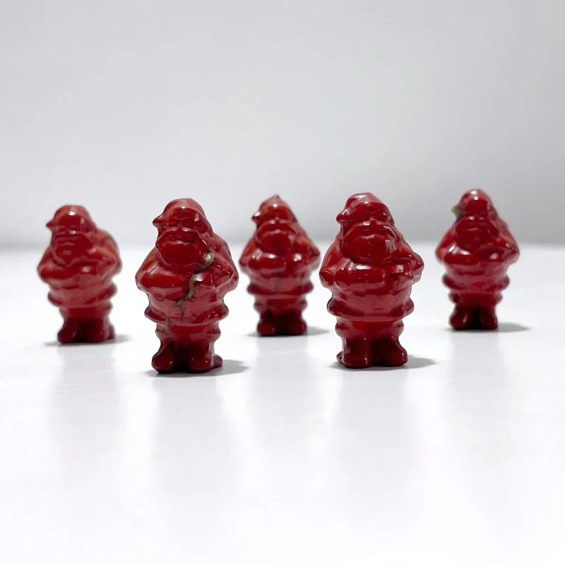 Red Jasper Santa Claus Carving Wholesale