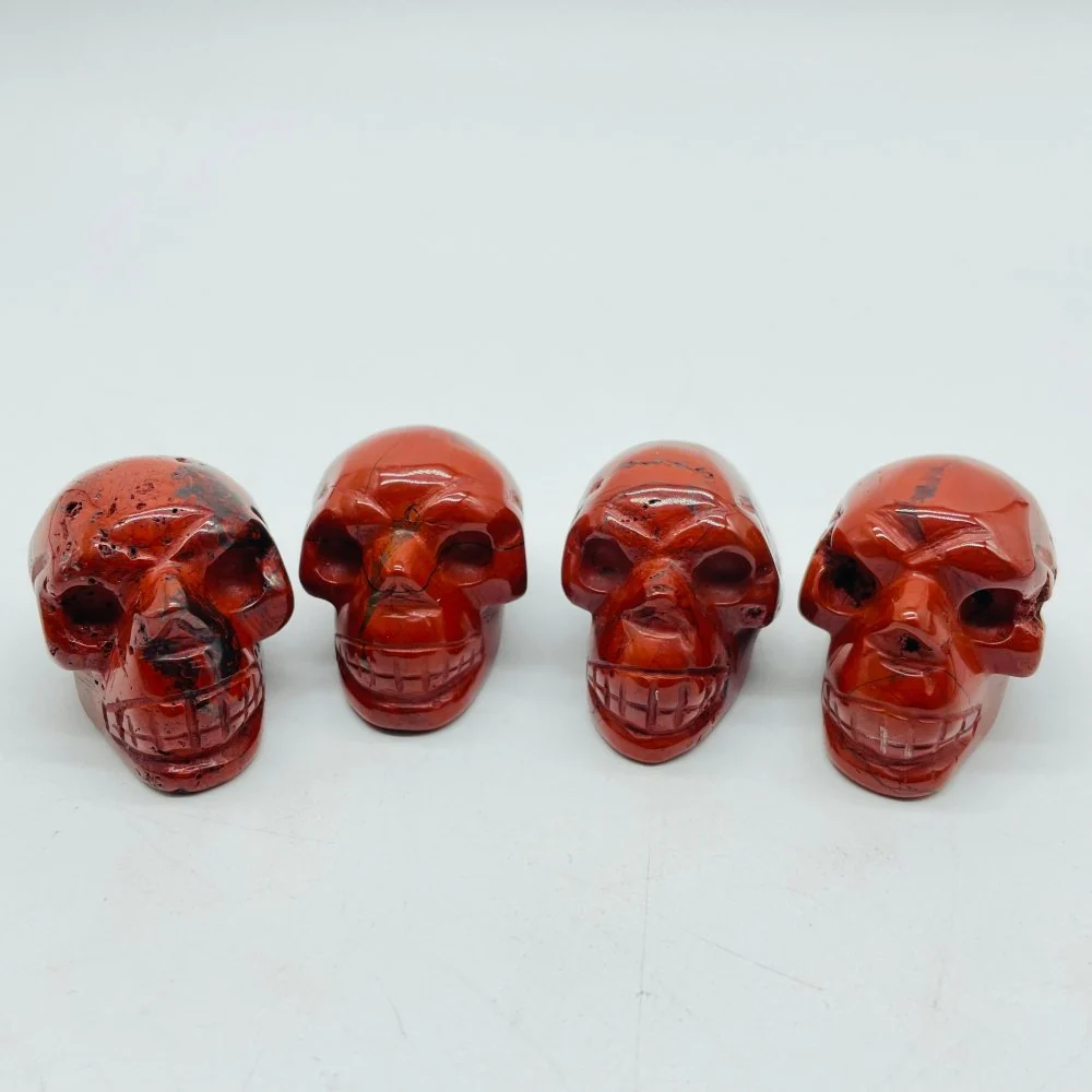 3.5cm Red Jasper Skull Carving Wholesale - Image 2